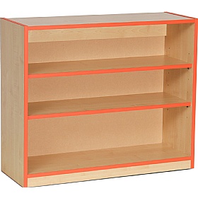 Coloured Edge School Bookcases 750H