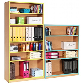 Coloured Edge School Bookcases
