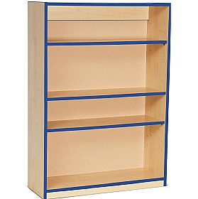 Coloured Edge School Bookcases 1250H