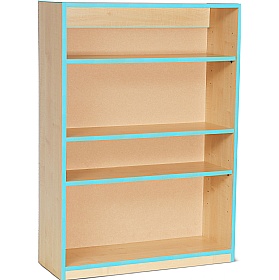 Coloured Edge School Bookcases 1250H