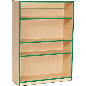 Coloured Edge School Bookcases 1250H