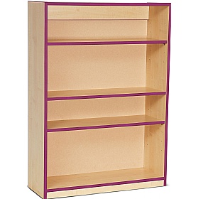Coloured Edge School Bookcases 1250H