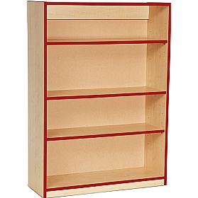 Coloured Edge School Bookcases 1250H