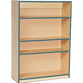 Coloured Edge School Bookcases 1250H