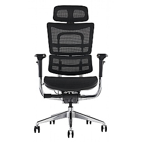 i29 24 Hour Ergonomic All Mesh Office Chair with Headrest - Office Chairs