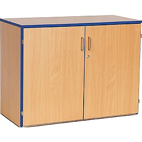 Coloured Edge School Cupboards - School Furniture