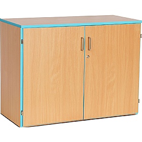 Coloured Edge School Cupboards - School Furniture