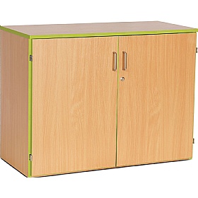 Coloured Edge School Cupboards - School Furniture