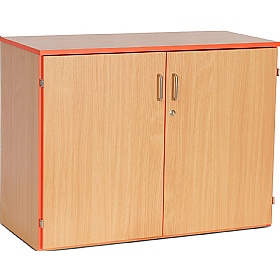 Coloured Edge School Cupboards - School Furniture