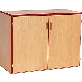 Coloured Edge School Cupboards - School Furniture