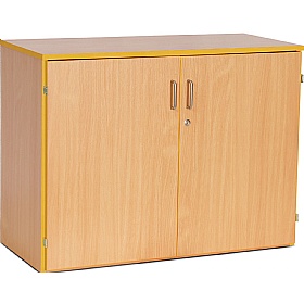 Coloured Edge School Cupboards - School Furniture