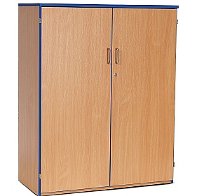 Coloured Edge School Cupboards - School Furniture