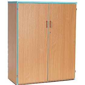 Coloured Edge School Cupboards - School Furniture