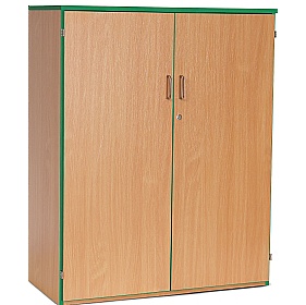 Coloured Edge School Cupboards - School Furniture