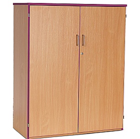 Coloured Edge School Cupboards - School Furniture