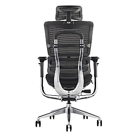 i29 24 Hour Ergonomic Mesh and Fabric Office Chair with Headrest - Office Chairs