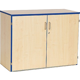 Coloured Edge School Cupboards - School Furniture