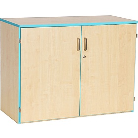 Coloured Edge School Cupboards - School Furniture