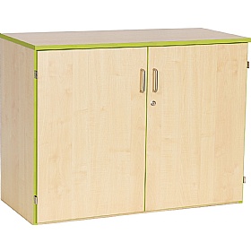 Coloured Edge School Cupboards - School Furniture