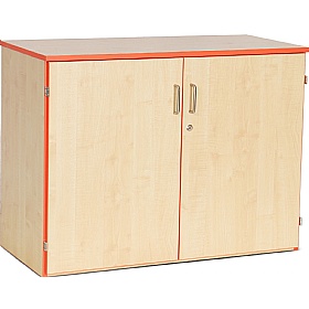 Coloured Edge School Cupboards - School Furniture