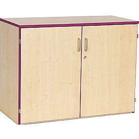 Coloured Edge School Cupboards - School Furniture