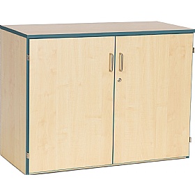 Coloured Edge School Cupboards - School Furniture