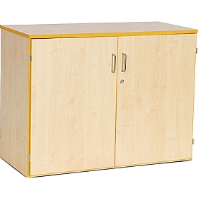Coloured Edge School Cupboards - School Furniture