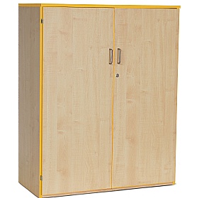 Coloured Edge School Cupboards - School Furniture