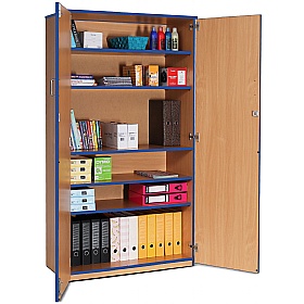 Coloured Edge School Cupboards - School Furniture