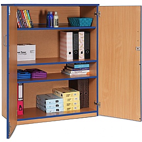 Coloured Edge School Cupboards - School Furniture