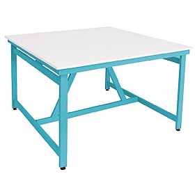 Arts Crafts and Project School Table Small Cyan