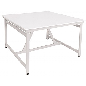 Arts Crafts and Project School Table Small White