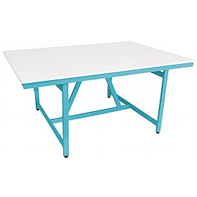 Arts Crafts and Project School Table Medium Cyan