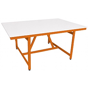 Arts Crafts and Project School Table Medium Tangerine