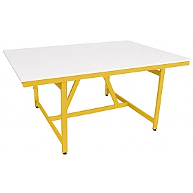 Arts Crafts and Project School Table Medium Yellow