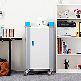 LapCabby 10V Vertical Laptop Charging and Storage Trolley - School Furniture