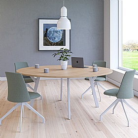 Signa Y Leg Circular Breakout and Boardroom Tables