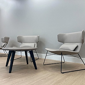 Tract Shades Round Coffee Tables - Reception Area