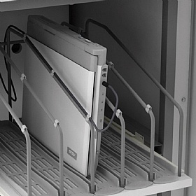 LapCabby 20V Vertical Laptop Charging and Storage Trolley - School Furniture