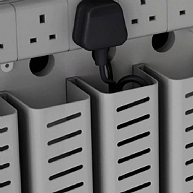 LapCabby 20V Vertical Laptop Charging and Storage Trolley - School Furniture