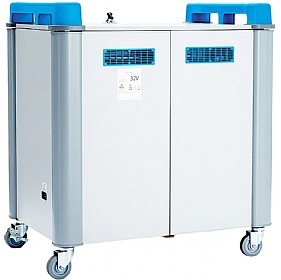 LapCabby 32V Vertical Laptop Charging and Storage Trolley