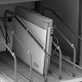 LapCabby 32V Vertical Laptop Charging and Storage Trolley - School Furniture