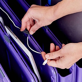 LapCabby Mini 20V Vertical Laptop Charging and Storage Trolley - School Furniture