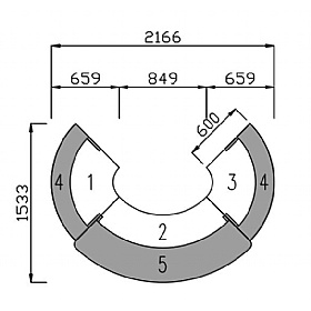 Comet Compact Reception Desk
