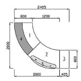 Crescent Reception Desk