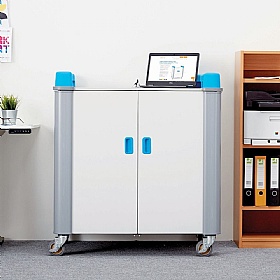 LapCabby Mini 32V Vertical Laptop Charging and Storage Trolley - School Furniture