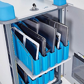 LapCabby Mini 32V Vertical Laptop Charging and Storage Trolley - School Furniture