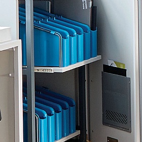 LapCabby Mini 32V Vertical Laptop Charging and Storage Trolley - School Furniture