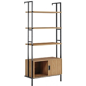 Hythe Wall Mounted Home Office Bookcase Unit - Office Storage