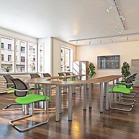 Unified Modular Trapezoidal Conference and Boardroom Tables